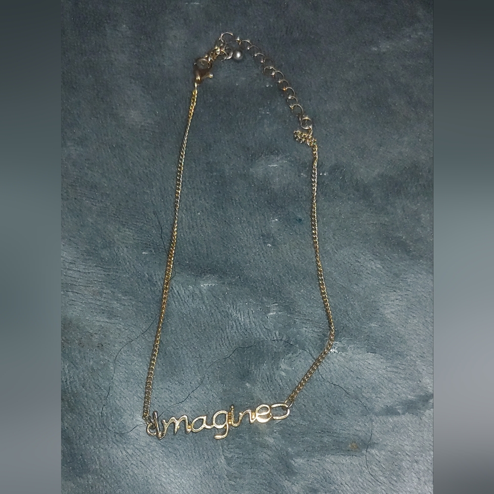 Gold 'Imagine' Necklace